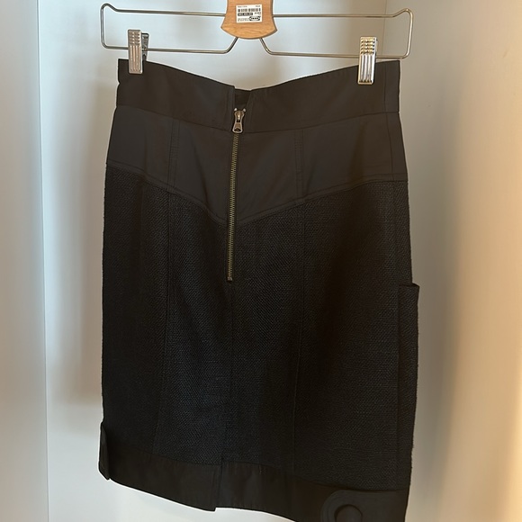 Nanette Leopore, high wasted, black, linen skirt. - Picture 2 of 3